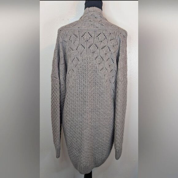 Garnet Hill Baby Alpaca Open Front Sweater Lagenlook Preppy Quiet Luxury M - Picture 6 of 10